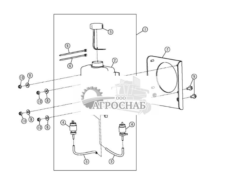 Бак омывателя стеклоочистителя - ST26392 236.jpg